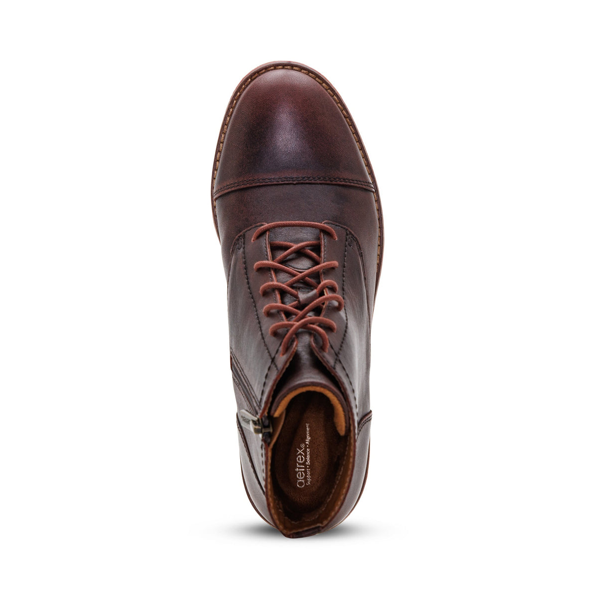 Juliet Lace-Up Boot - Cordovan