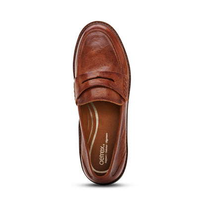 Collette Arch Support Loafer - Cognac