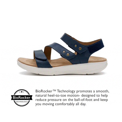 Savannah Adjustable Quarter Strap Sandal - Champagne
