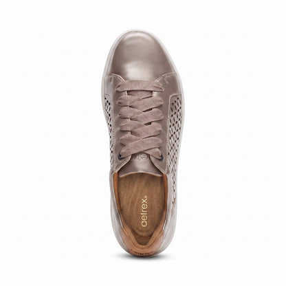 Courtney Lace-up Sneaker - White Gold Cutout